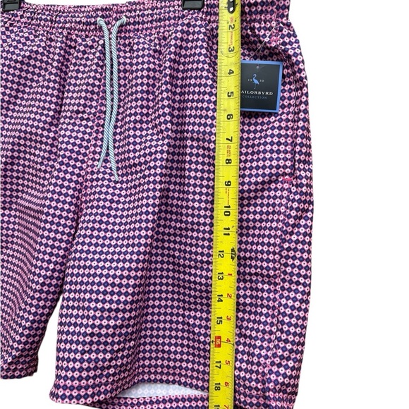 Mens Tailorbyrd Purple Gingham Board Mesh Shorts Size XL - Picture 7 of 9